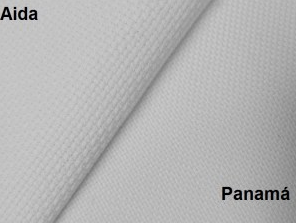 Hilo Terapia - CONSEJOS DE PUNTO DE CRUZ TEJIDOS O TELAS La Tela Aida  (Panamá) y la tela de lino son las telas más utilizadas para bordar a punto  de cruz. Son